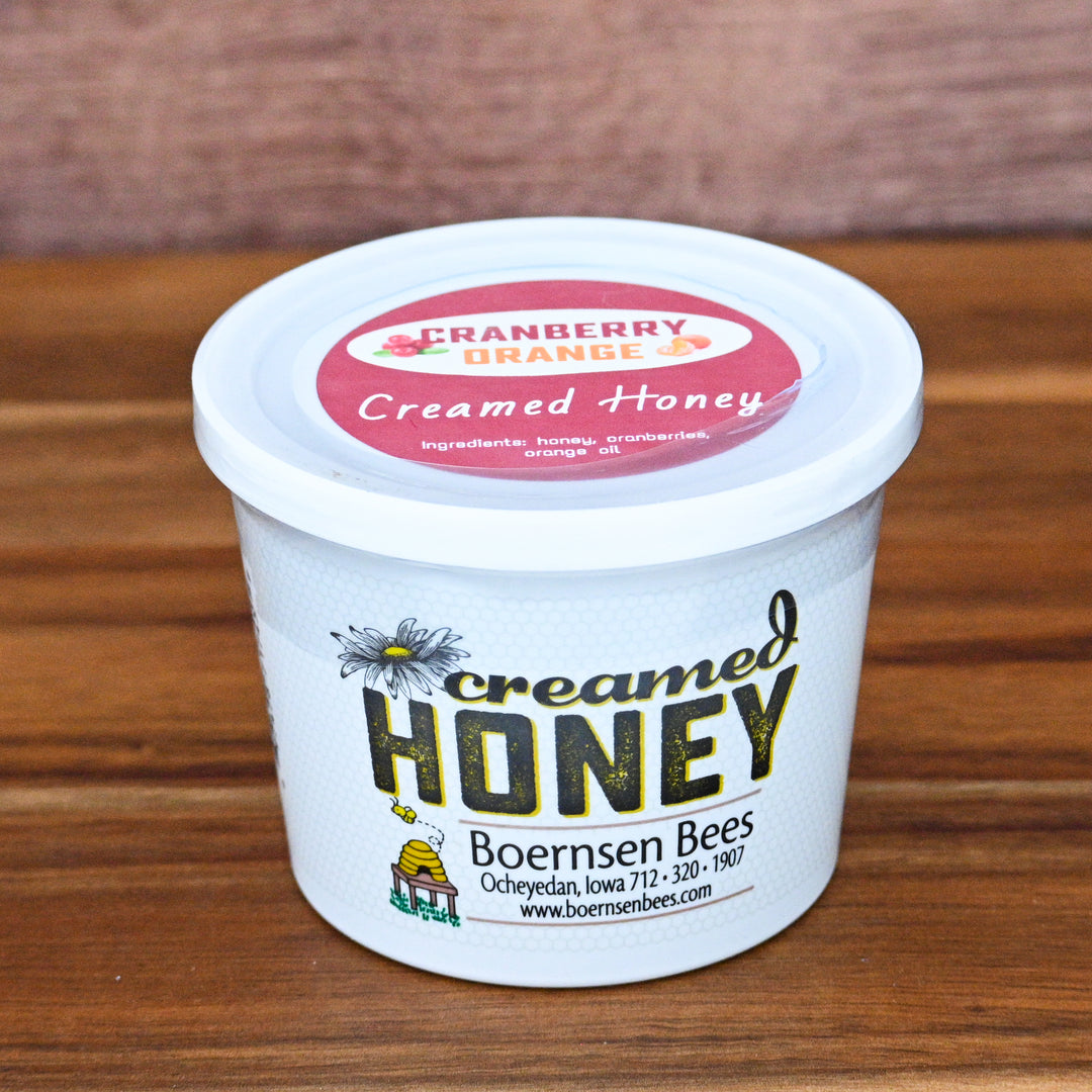 Cranberry Orange Creamed Honey 16 Oz
