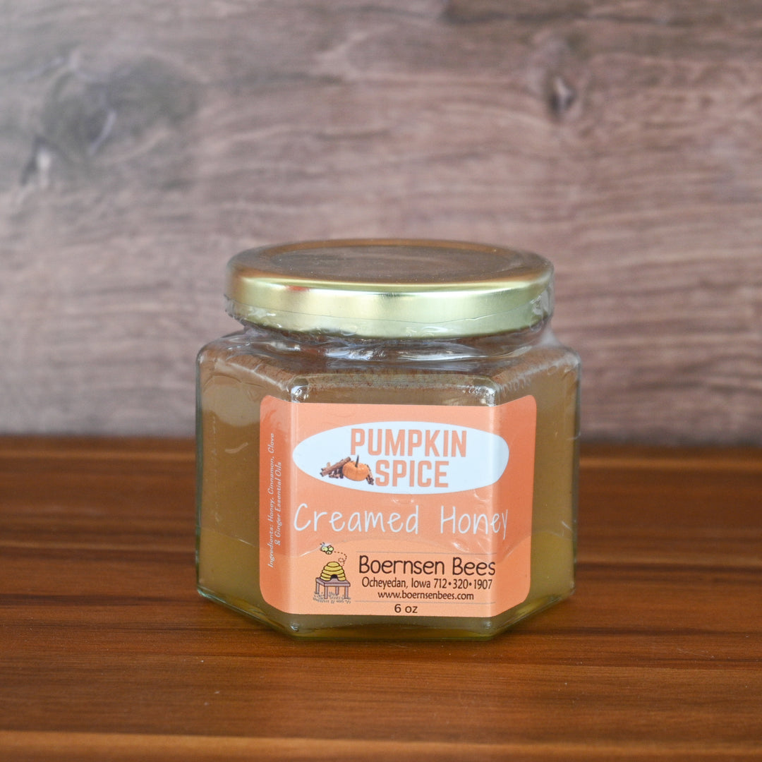 NEW! Pumpkin Spice Creamed Honey 6 oz
