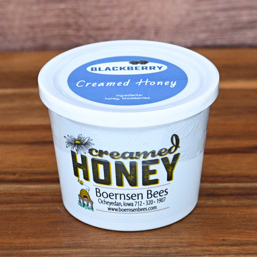 blackberry flavored creamed honey 16 oz container