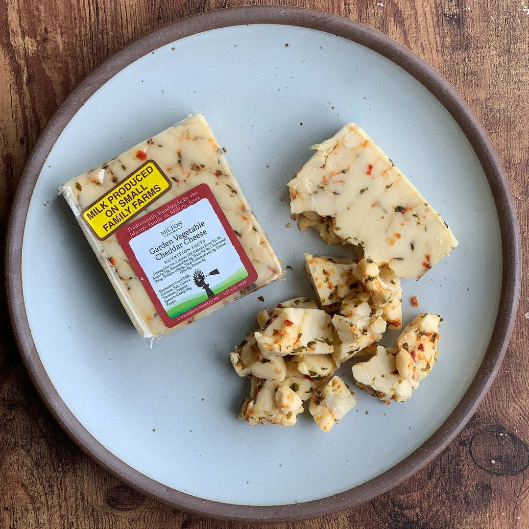 Garden Vegetable Cheddar Cheese - The Harvest Barn