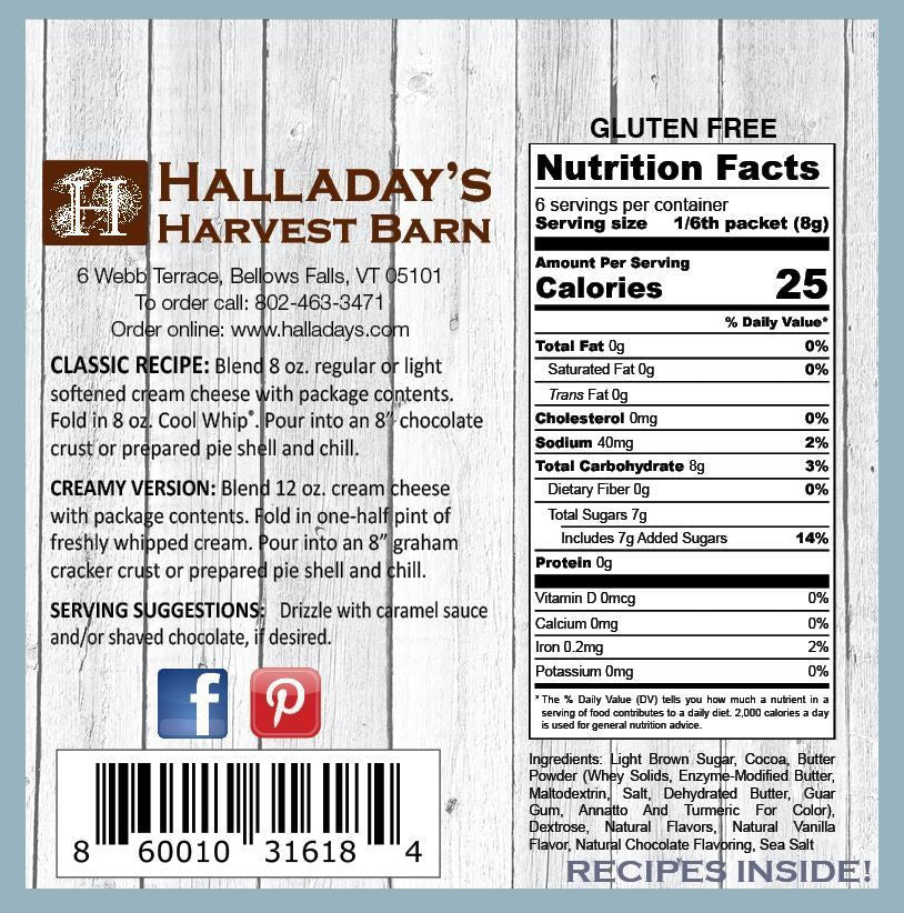 Halladay's Chocolate Sea Salted Caramel Cheesecake Mix