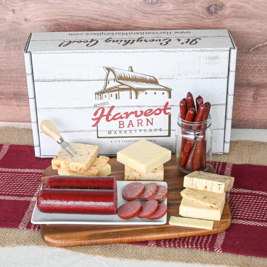 Deluxe Meat & Cheese Gift Box - The Harvest Barn