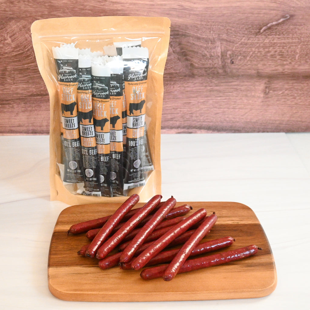 Sweet Breeze Beef Sticks 15 Ct – The Harvest Barn
