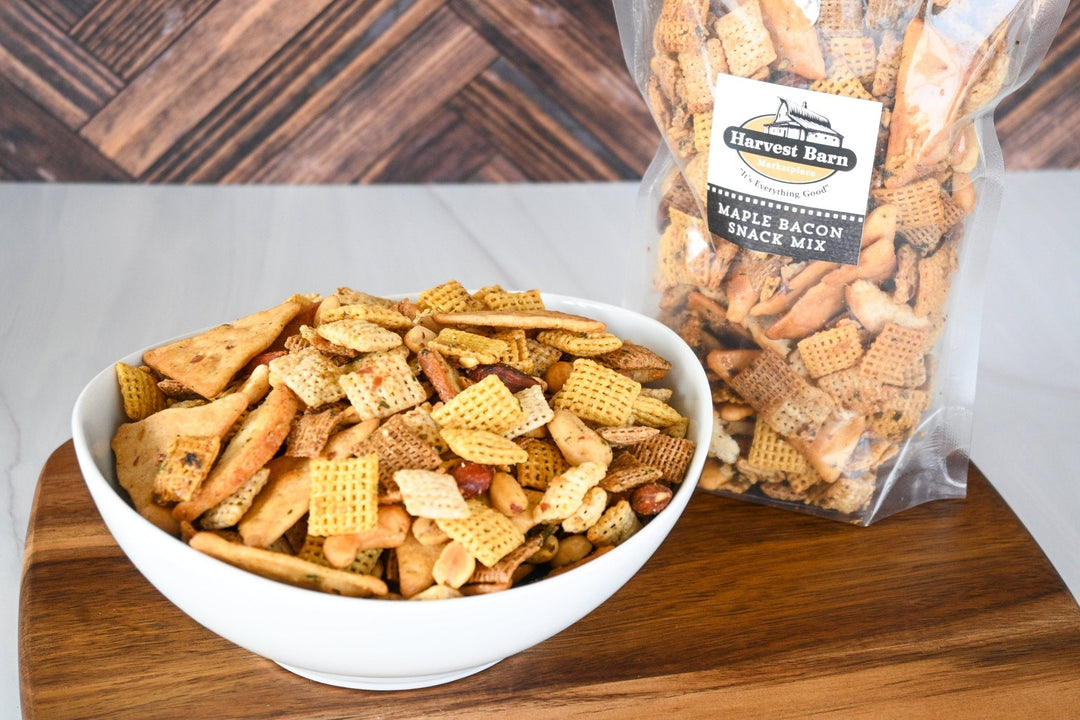 Homemade Maple Bacon Snack Mix - The Harvest Barn