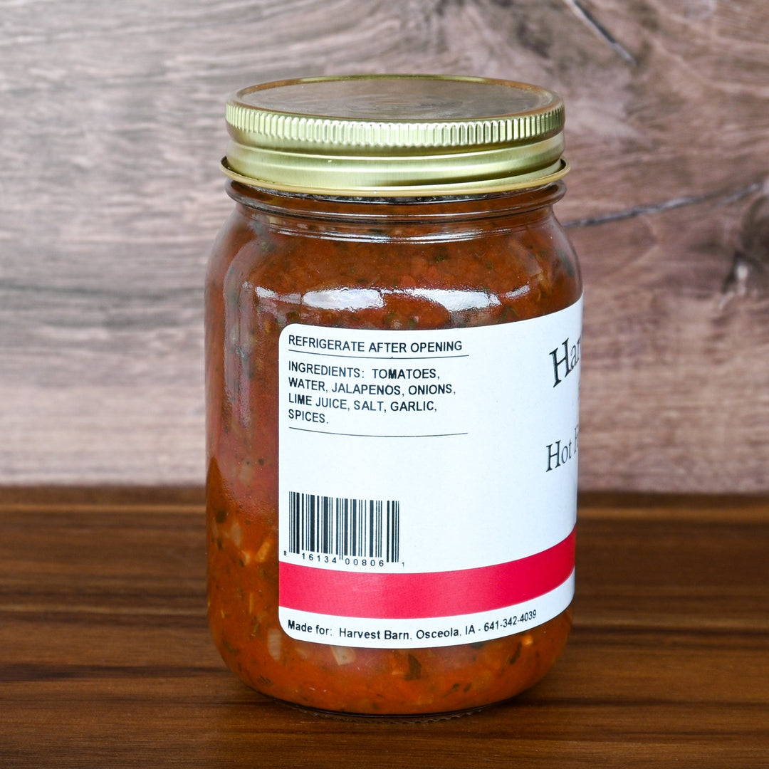 Hot Fine Chopped Salsa - The Harvest Barn