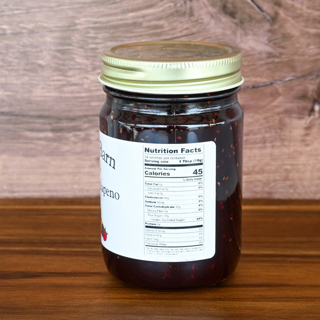 Jalepno Raspberry Jam Label Raspberry Jalapeno Jam – The Harvest Barn