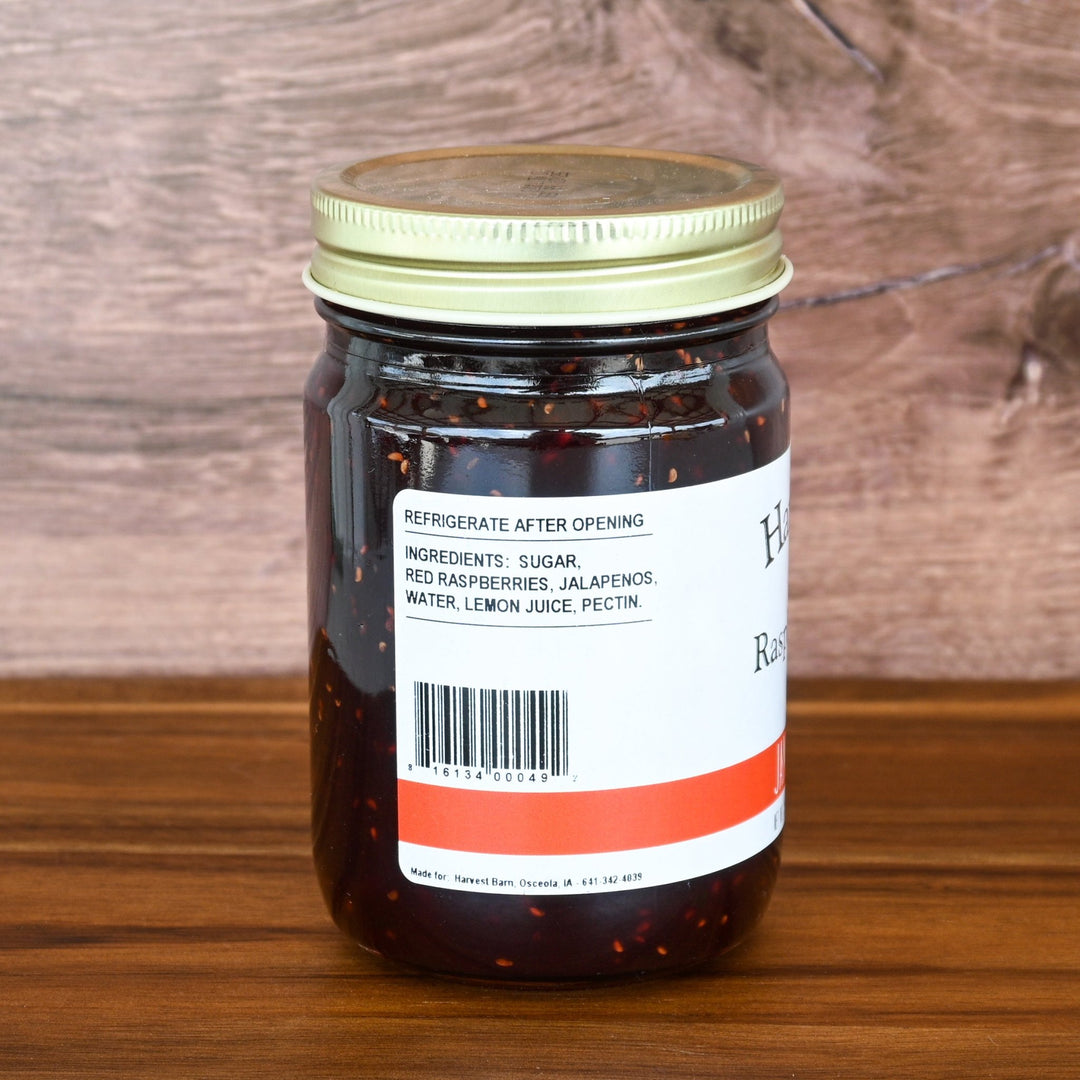 Jalepno Raspberry Jam Label Raspberry Jalapeno Jam – The Harvest Barn