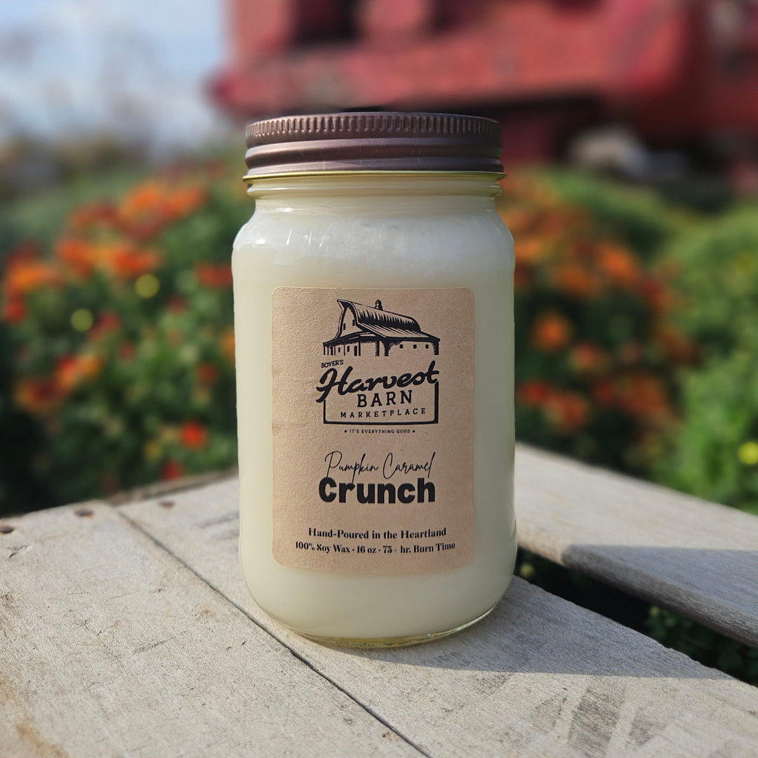 Pumpkin Caramel Crunch 16 oz Pint Candle