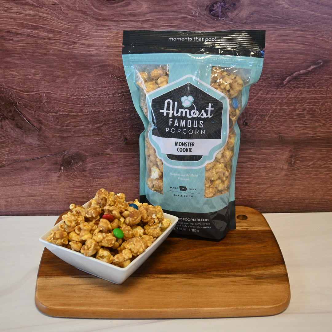 Almost Famous Monster Cookie Popcorn