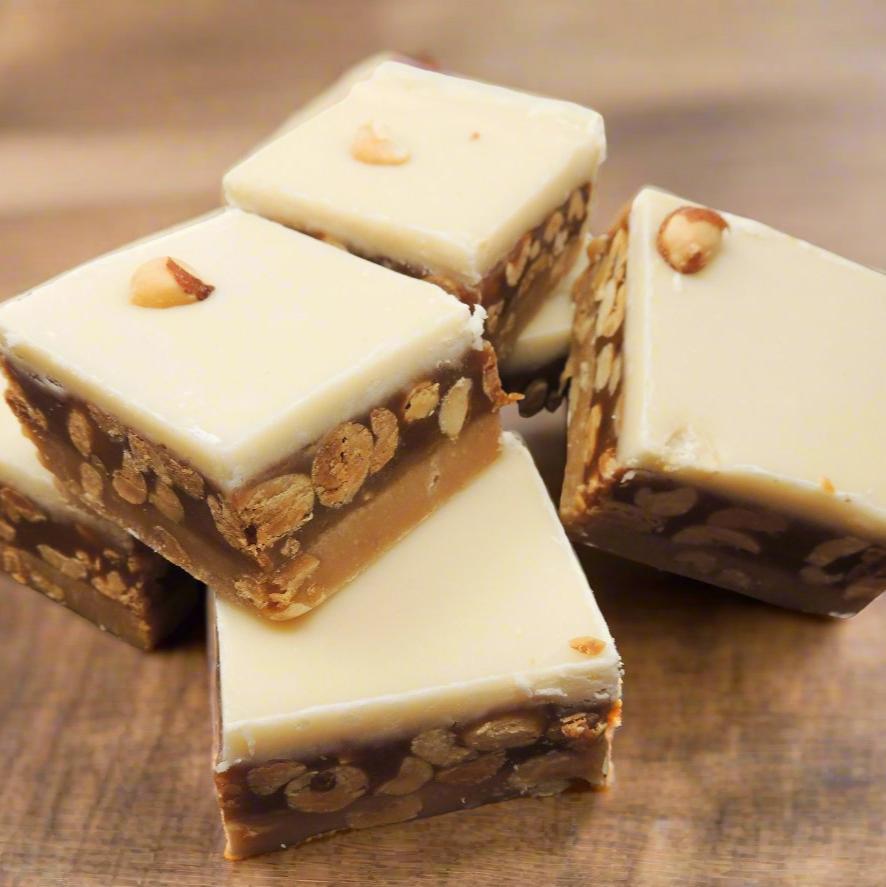 Salted Nut Roll Fudge - The Harvest Barn